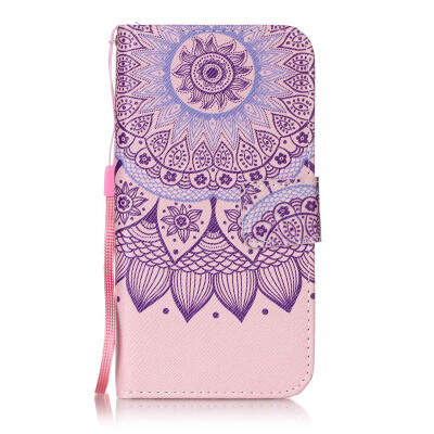 

Purple Sunflower Design PU Leather Flip Cover Wallet Card Holder Case for Google Pixel XL