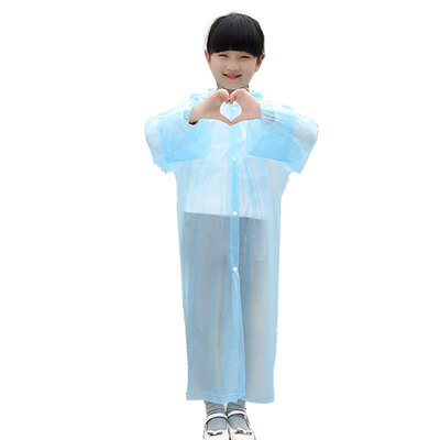 

Xianfenglian Semitransparent Thicken Non-disposable Raincoat Waterproof Hiking Tour Hooded Rain Coat