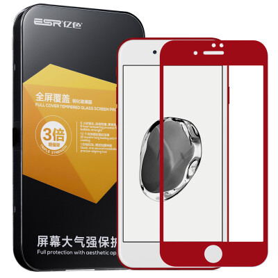 

Billion color ESR iPhone7 Plus tempered film Apple 7plus steel film full-screen full coverage 3D high-definition mobile phone film Chinese red