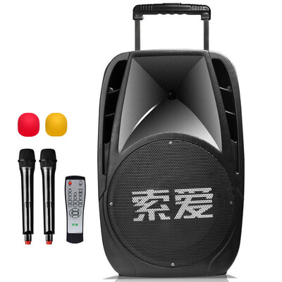 

Soaiy SAaiy SA-X7 8 inch square dance audio mobile stage outdoor Bluetooth lever speaker portable microphone double microphone