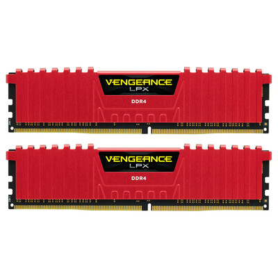 

Американский Corsair (USCORSAIR) Мстители LPX DDR4 3466 32GB (16Gx2 бар) красная настольная память (RAM специального подарка радиатора)