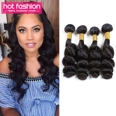 

Hot Fashion Virgin Hair Peruvian Loose Wave Cheveux Bresilien Natural Black Hair Extensions Cheap Peruvian Hair Bundles Loose Wave