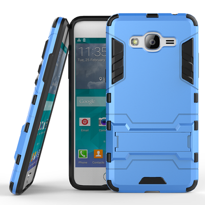 

Синий Slim Robot Armor Kickstand Ударопрочный жесткий корпус из прочной резины для SAMUNG Galaxy Grand Prime Plus/J2 Prime