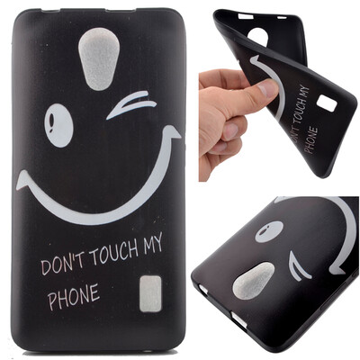 

Smiling face Pattern Soft Thin TPU Rubber Silicone Gel Case Cover for HUAWEI Y635