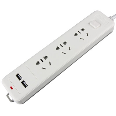

LIANGGONG (lengon) XD-K104U 3 бита 2 1,8 м общей отверстие 2.1A USB-зарядка переключатель управления колодки с USB-штекер панелью монтажной платой перетащить полосы полосы