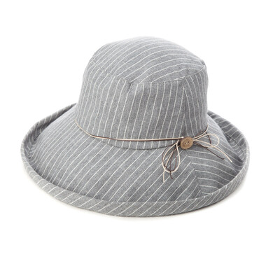 

Jingdong Supermarket Siggi SI89322 hat female Korean version of the tide of the summer striped sunset tide can be folded sun sun hat outdoor beach cap gray 57CM