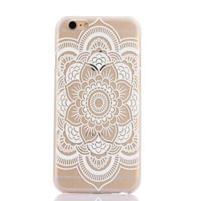 

Hexagonal flower Pattern Soft Thin TPU Rubber Silicone Gel Case Cover for IPHONE 6 Plus6S Plus