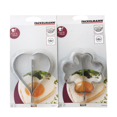 

Jingdong Supermarket] Germany Falkermann Fackelmann2 pieces 430 stainless steel cartoon omelette heart-shaped flower-type fried egg a 47205.22