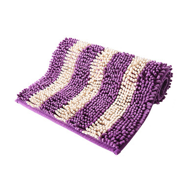 

Suarte boutique chenille absorbent mat anti-slip mat bathroom bathroom door mat soft thick encryption machine washable 4060cm purple