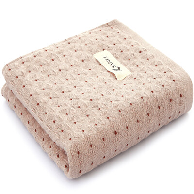 

Sanli Cotton AB version of the old coarse cloth towel 34 × 72cm gauze side of the terry positive&negative dual-use wash towel light linen color