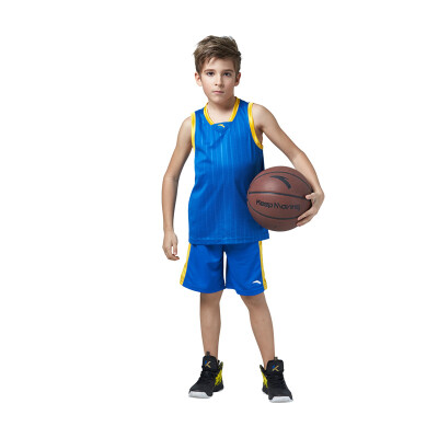 

Anta (ANTA) children's clothing boy basketball game set children's sports leisure two-piece suit 35724101 Navy Blue 170