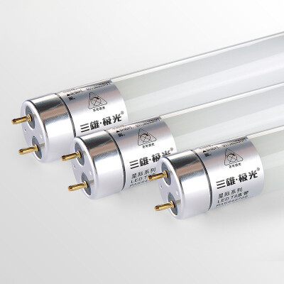 

Jingdong Supermarket] three male aurora t8 light tube led lamp energy saving bracket fluorescent tube super bright 6500K white light 0.6 meters