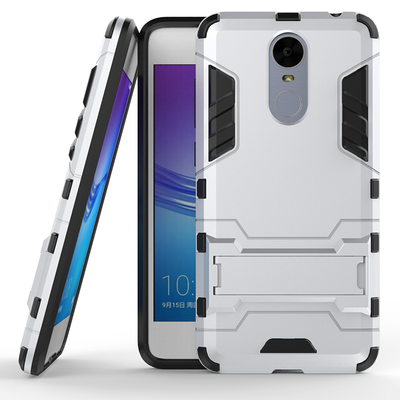 

Серебряный Slim Robot Armor Kickstand Ударопрочный жесткий корпус из прочной резины для HUAWEI Enjoy 6