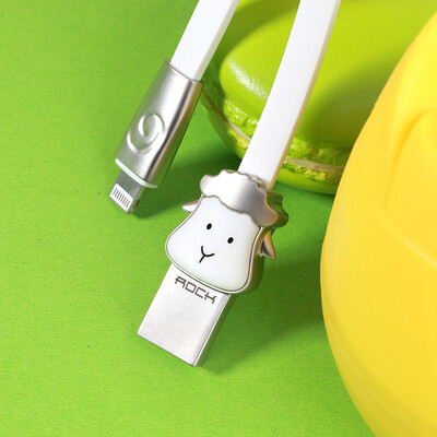 

Лок (рок-н) Apple, данные линии мультфильма овцы сплава цинк заряд линия для Mac 6iPhone7Plus / 6 / 6s / 5 / SE / iPad4 / воздух 1 белых