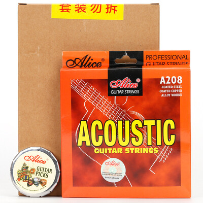

Jingdong supermarket] Alice (ALICE) A208L + A011C folk guitar guitar guitar string guitar bass dialing Youkeli dialing A208L string + AO11C dial