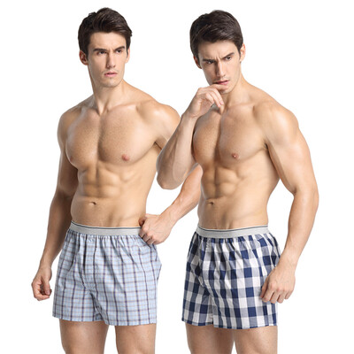 

BXMAN men&39s underwear men&39s flat pants cotton loose Arro pants summer men&39s underwear to increase the size of the grid 2 installed 85519001 180XL
