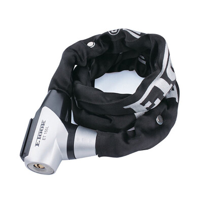 

ETOOK bicycle lock special alloy steel chain lock mountain road car lock electric car lock motorcycle lock anti-saw anti-hydraulic shear silver