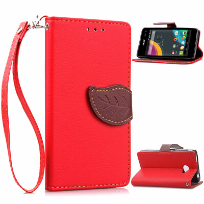 

Red Design PU Leather Flip Cover Wallet Card Holder Case for Acer Liquid Z220