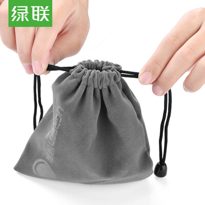 

Green Alliance UGREEN Mobile Phone Storage Bag Charging Po Mobile Power Charger Protective Case Bag Mobile Hard Disk U Disk Earphone Belt Flannel Bag Large 20319
