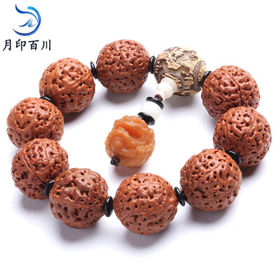

Moon India Sea King Kong Bodhi hand string men and women models seven King Kong weathering Bodhi root bracelet hand string