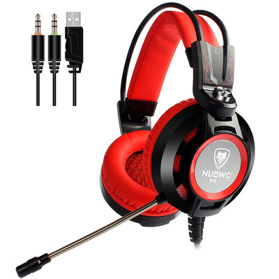 

Wolf Bo Wang NUBWO K6 computer mobile phone game headset K song wearing heavy subwoofer with microphone voice black blue