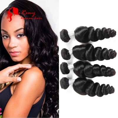 

Malaysian Loose Wave 4 Bundles 7A Unprocessed Virgin Malaysian Hair Loose Curly Weave Human Hair Malaysian Virgin Hair Loose Wave