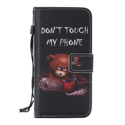 

Black Bear Design PU Leather Flip Cover Wallet Card Holder Case for SAMSUNG J510 J52016