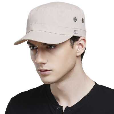 

Lan Shiyu M0200 baseball cap men flat roof cap cotton army hat beige