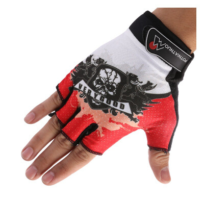 

Martin diagram Mountaintop MDT01 riding gloves half finger non-slip wear-resistant sports riding gloves red L