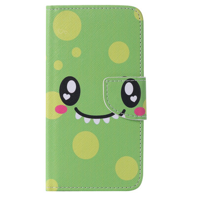 

Green Smile Design PU Leather Flip Cover Wallet Card Holder Case for SAMSUNG J510 J52016