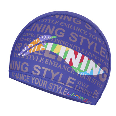

Li Ning LI-NING swimming cap male&female PU coating swimming cap flower color ear protection comfortable not head 873 black