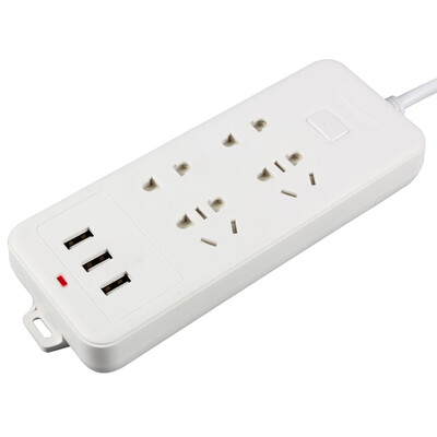 

Lengon XD-K133U 4-bit 18 m 3-hole 26A USB charging socket master control switch with USB plug-in plug-in board line board plug-in board