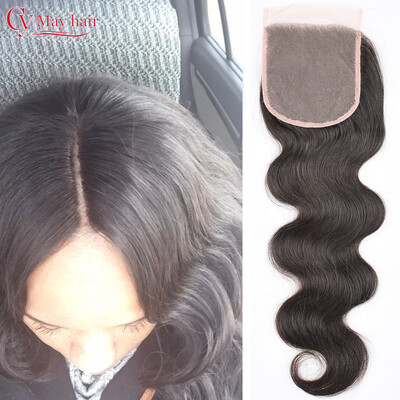

Fast Shipping Peruvian Lace Closure Bleached Knots Free Middle 3 Part Peruvian Hair Closure Straight Cheap Lace Closure Piece