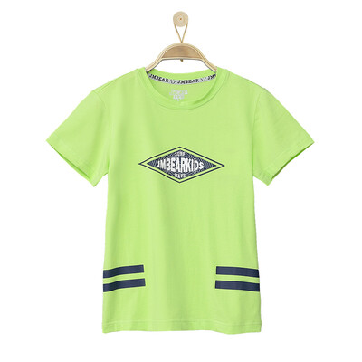 

Jamie Bear JMBEAR T - Shirt Men 's Tongling Round Fashion Simple Print T - Shirt 882511110 Fruit Green