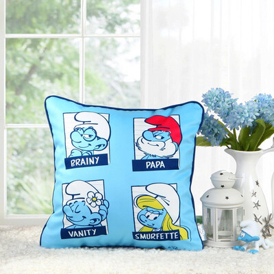 

Mercury Home Textiles MERCURY cartoon pillow sofa cushions pillow elves family portrait printing pad 45 45cm