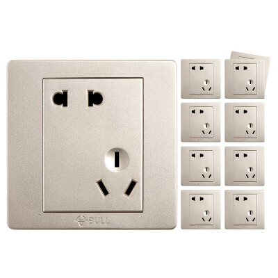 

Bull (BULL) switch socket G07 series inclined five hole switch 86 type socket panel G07Z223A (U6) champagne gold 10 only installed