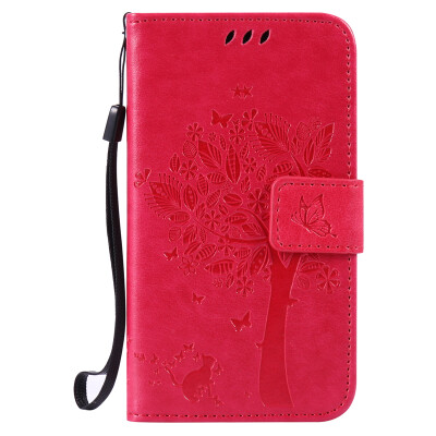 

Rose Tree Design PU Leather Flip Cover Wallet Card Holder Case for SAMSUNG J120