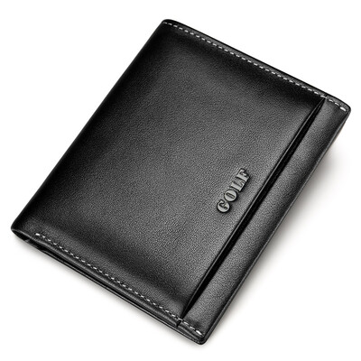 

Golf GOLF first layer of leather wallet men's multi-function can be used to play short pieces of money wallet card package Q6BV87222J black