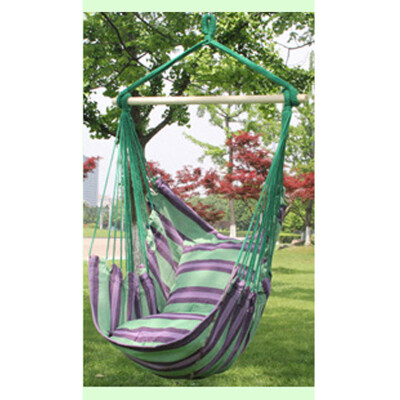 

MyMei Canvas Hammock Hanging Rope Swing Chair Seat Hammock Bench Swinging Cushione