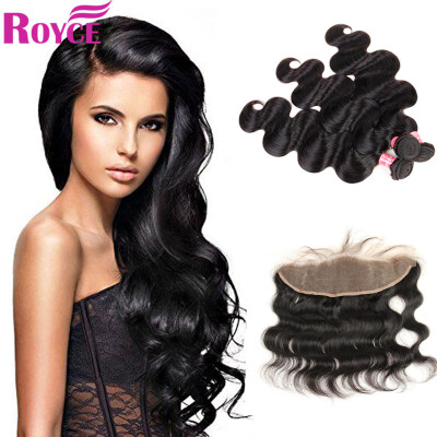 

Mink Malaysian Virgin Hair Body Wave 3PCs with 13*4Frontal Closure Unprocessed Malaysian Human Hair 3Bundles with Frontal Closure