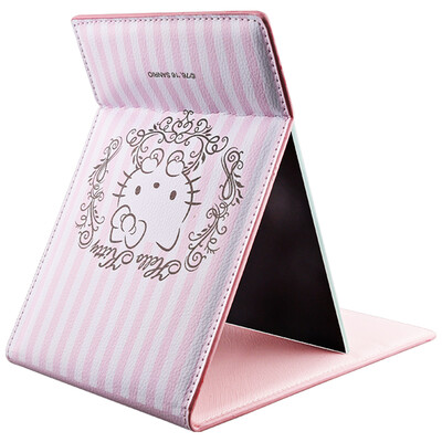 

HELLOKITTY Hello Kitty Desktop Folding Walkman Desk Table Mirror Team Team Benefit Creative Presentation Birthday Gift Female Delicate Girl Heart 1801
