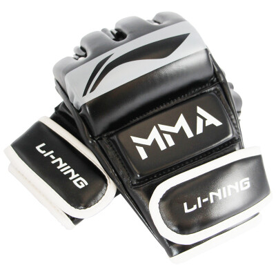 

Li Ning LI-NING boxing gloves men and women adults Sanshou half finger gloves integrated fighting gloves taekwondo sandbags training Sanda gloves