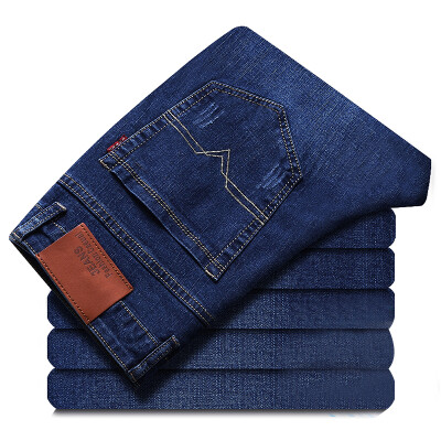 

Jingdong self] Zhuo Shidu men's jeans casual fashion washable elastic cowboy trousers v001 blue 30