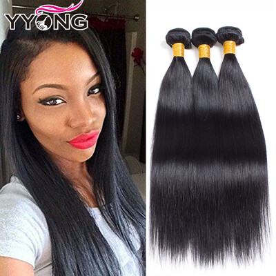 

YYONG Hair 8A Virgin Peruvian Virgin Hair Straight 3 Pcs Lot 100 Human Hair Weave Unprocessed Peruvian Straight Hair Bundles