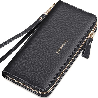 

Seven wolves SEPTWOLVES Women&39s handbags handbags wallet fashion trend series long wallet carrying bag black 8A3855071-01