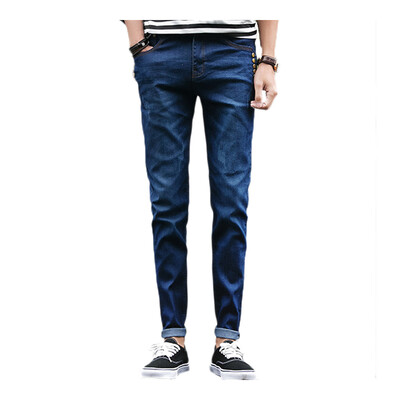 

DAVID.ANN jeans men's casual simple pants in the waist jeans trousers K5201 blue 30