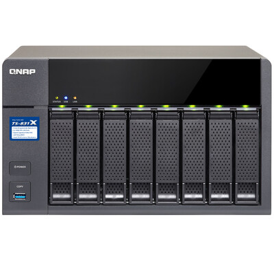 

QNAP TS-831X-8G high-performance quad-core processor with dual 10GbE SFP network ports Eight-bay NAS network storage no built-in hard disk