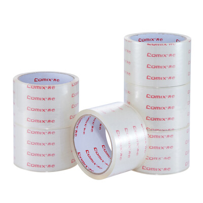 

COMIX JT6004-6 transparent sealing wide tape 60mm 40y 366 meters 6 rolls tube