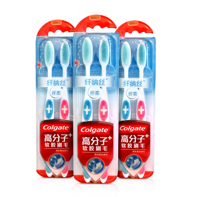 

Colgate (Colgate) fiber soft fiber Nasi toothbrush × 6