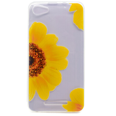 

Sunflower Pattern Soft Thin TPU Rubber Silicone Gel Case Cover for WIKO Jerry
